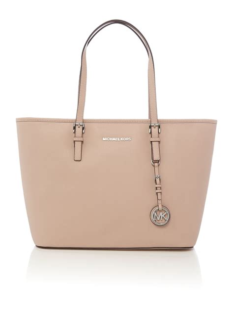 michael kors light pink handbag|michael kors large pink tote.